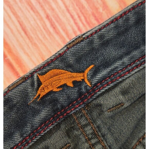 Tommy Bahama Mens Denim Jeans 40x32 Authentic Fit Dark Wash Cotton Casual - Picture 6 of 10